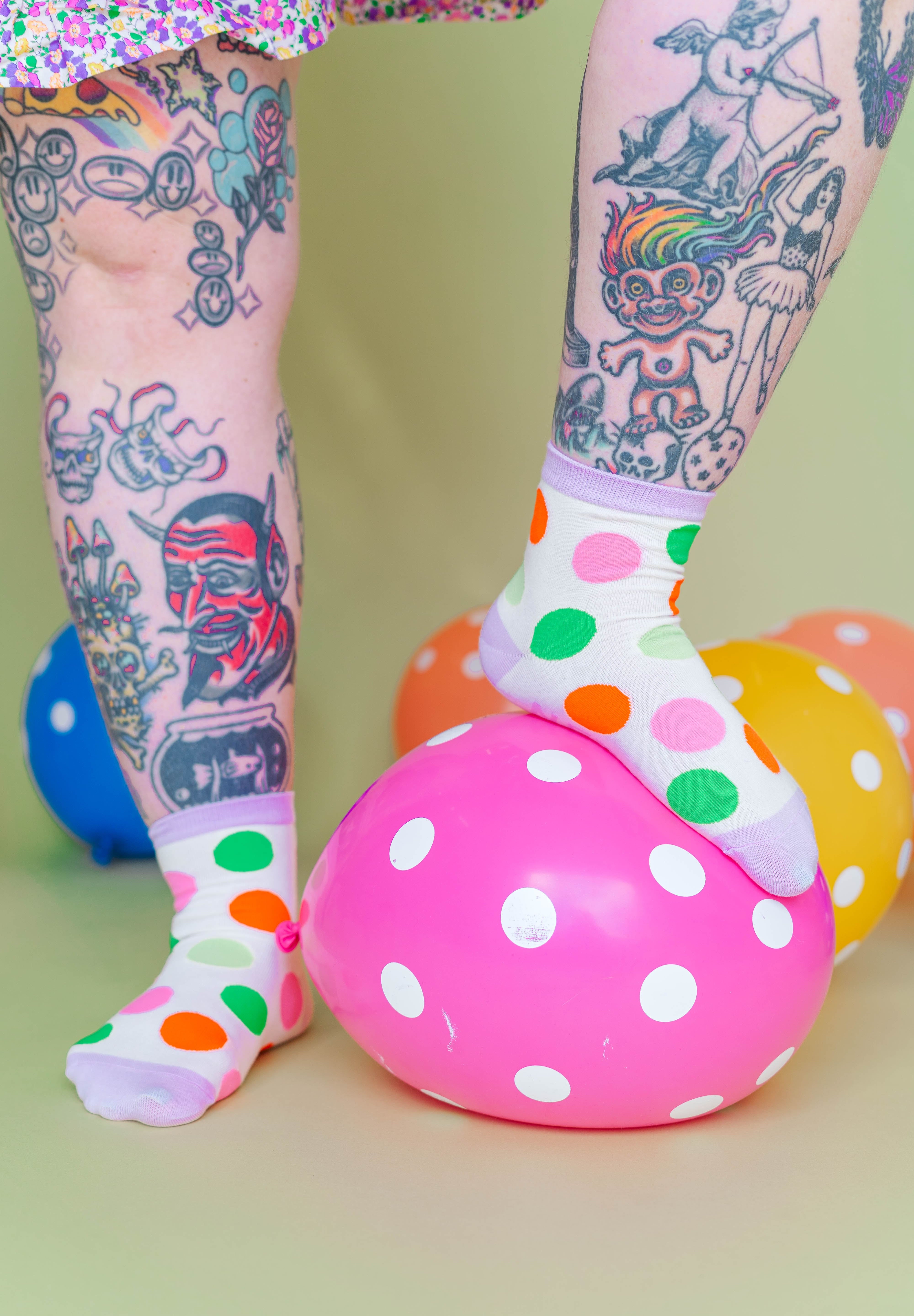 Princess Cake Dot Socks