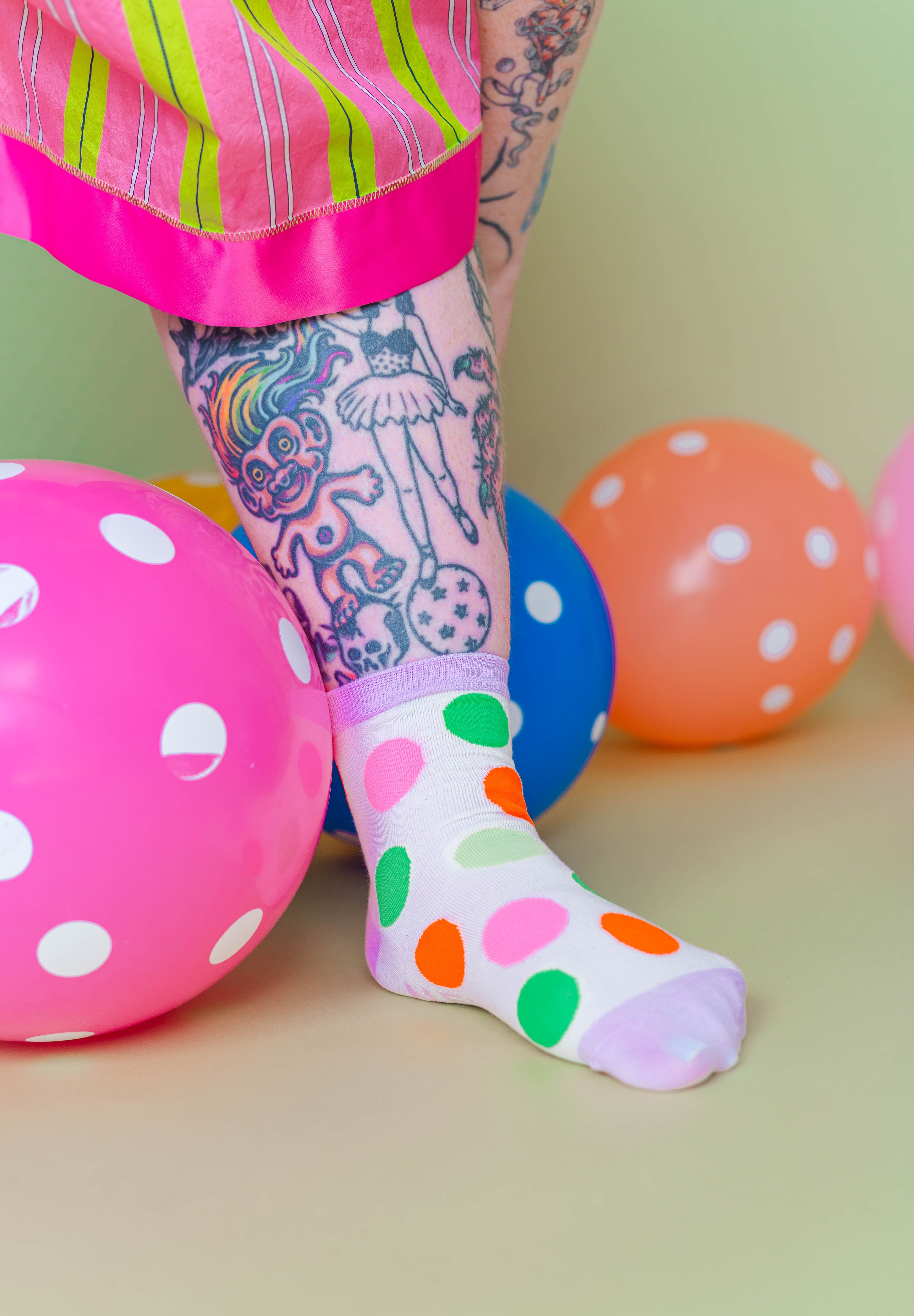 Princess Cake Dot Socks