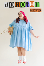Blue Gingham Mini Mushroom Dress