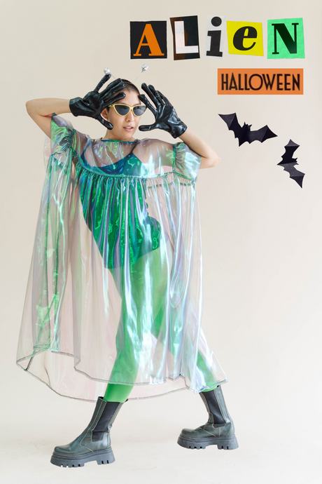 Electric Lettuce Mushroom Dress
