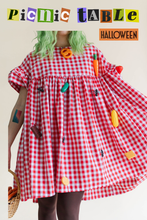 Red Gingham Mini Mushroom Dress