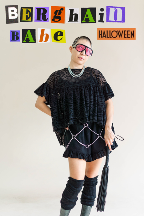 Zebra Mesh Mushroom Top