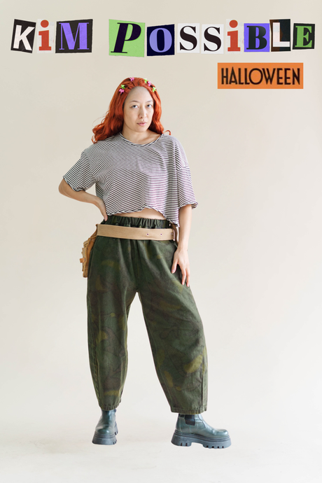 Barrel Pant in Overdyed Camo
