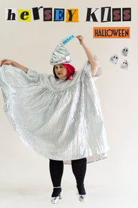 Silver Metallic Mushroom Dress