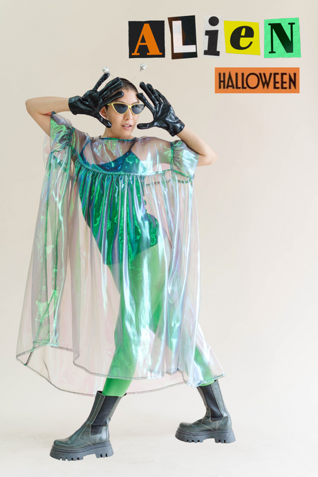 Electric Lettuce Mushroom Dress