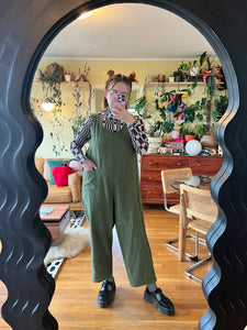 Everyday Overall in Olive Linen