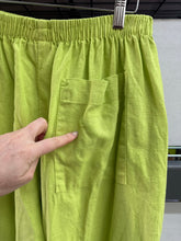 Mid Easy Pant in Limeade Linen