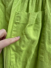Mid Easy Pant in Limeade Linen