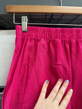 Mid Easy Pant in Hot Pink Linen (4X ST)