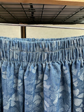 Light Floral Chambray Ruffle Pants