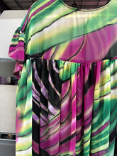 Green & Purple Swirl Mushroom Dress