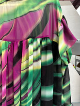 Green & Purple Swirl Mushroom Dress