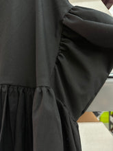 Black Cotton Mushroom Dress