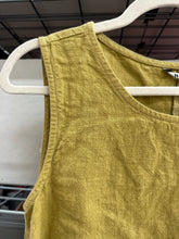 Soft Volume Tank in Overdyed Chartreuse Linen