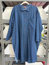 Polka Dot Denim Soft Volume Shirt Dress (OS)