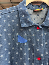 Polka Dot Denim SVLS Top