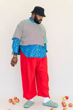 Cherry Linen Mid Easy Pant