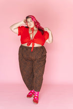 Leopard Twill Balloon Pant