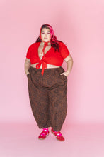 Leopard Twill Balloon Pant