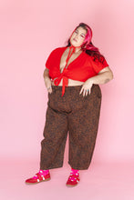 Leopard Twill Balloon Pant