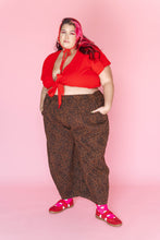 Leopard Twill Balloon Pant