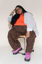 Leopard Twill Balloon Pant