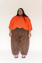 Leopard Twill Balloon Pant