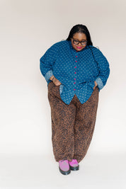 Leopard Twill Balloon Pant