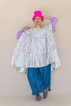 Mini Mushroom Dress in Silver Metallic