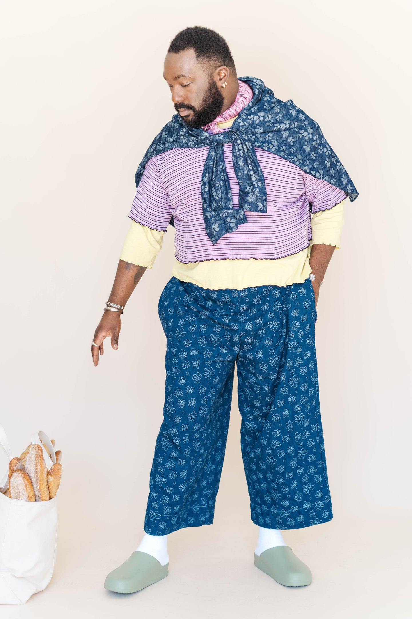 Lilac Stripe Favorite Tee