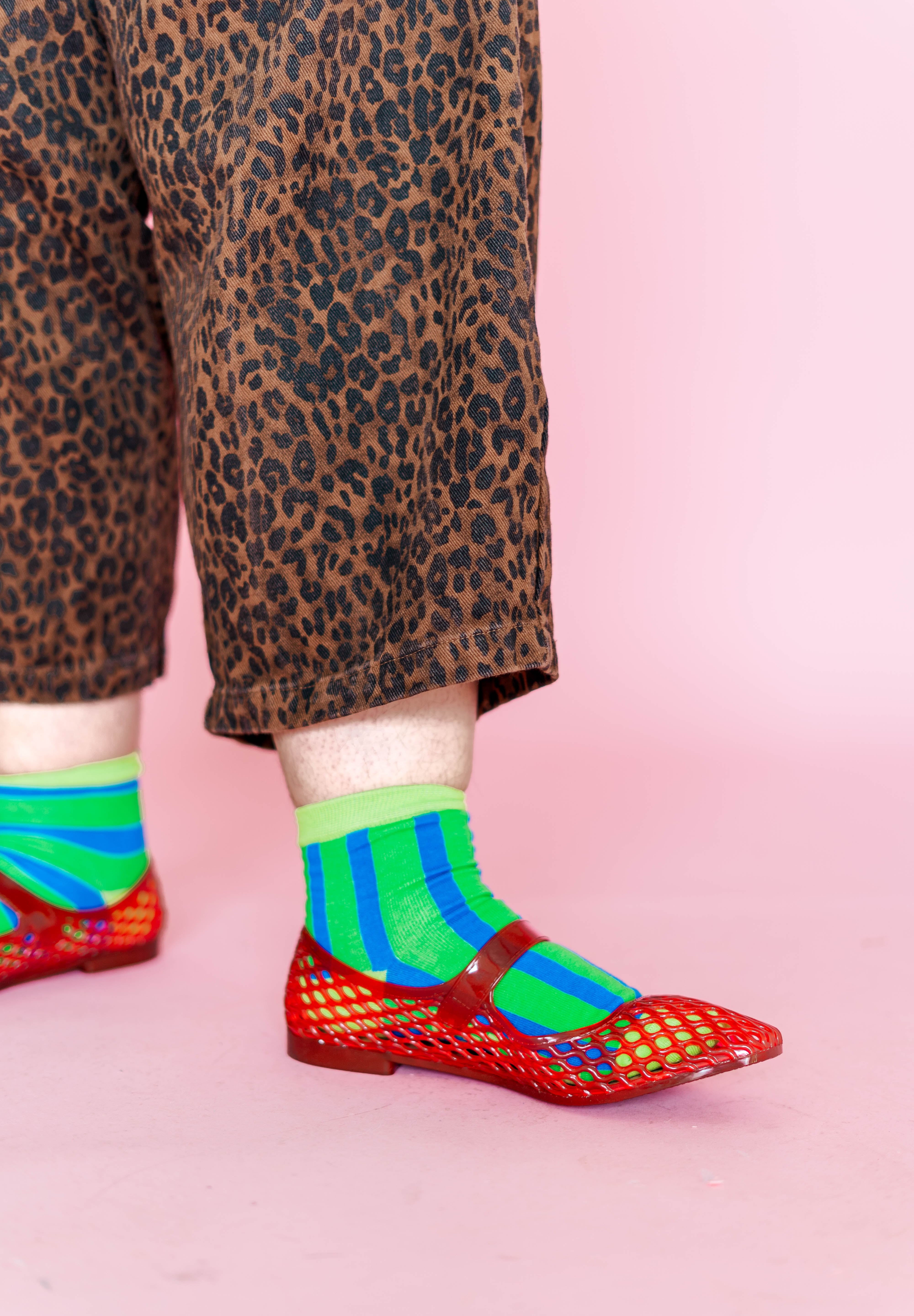 Lily Pad Stripe Socks