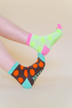 Chocolate Orange Dot Socks