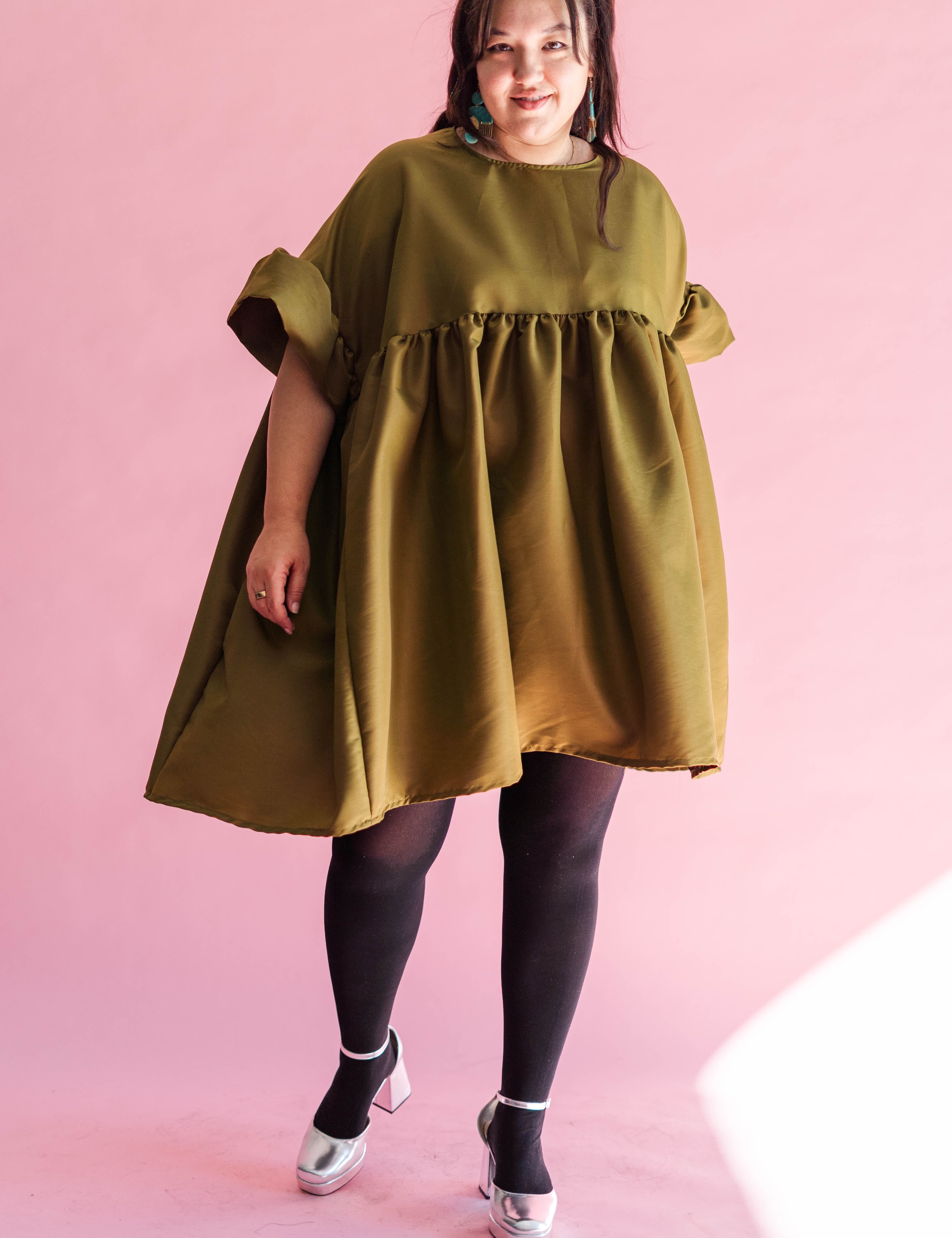 Martini Olive Mini Mushroom Dress