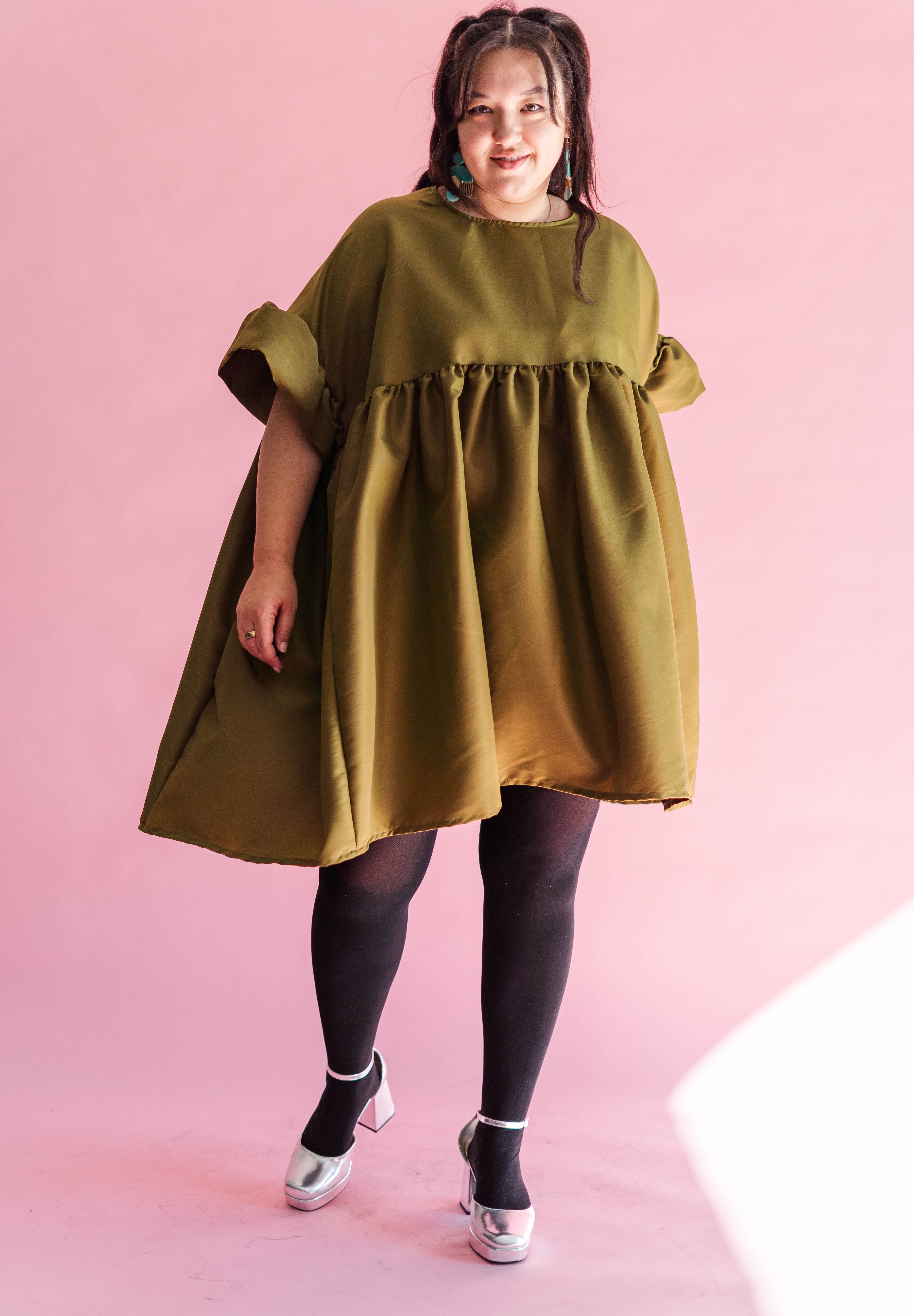 Martini Olive Mini Mushroom Dress