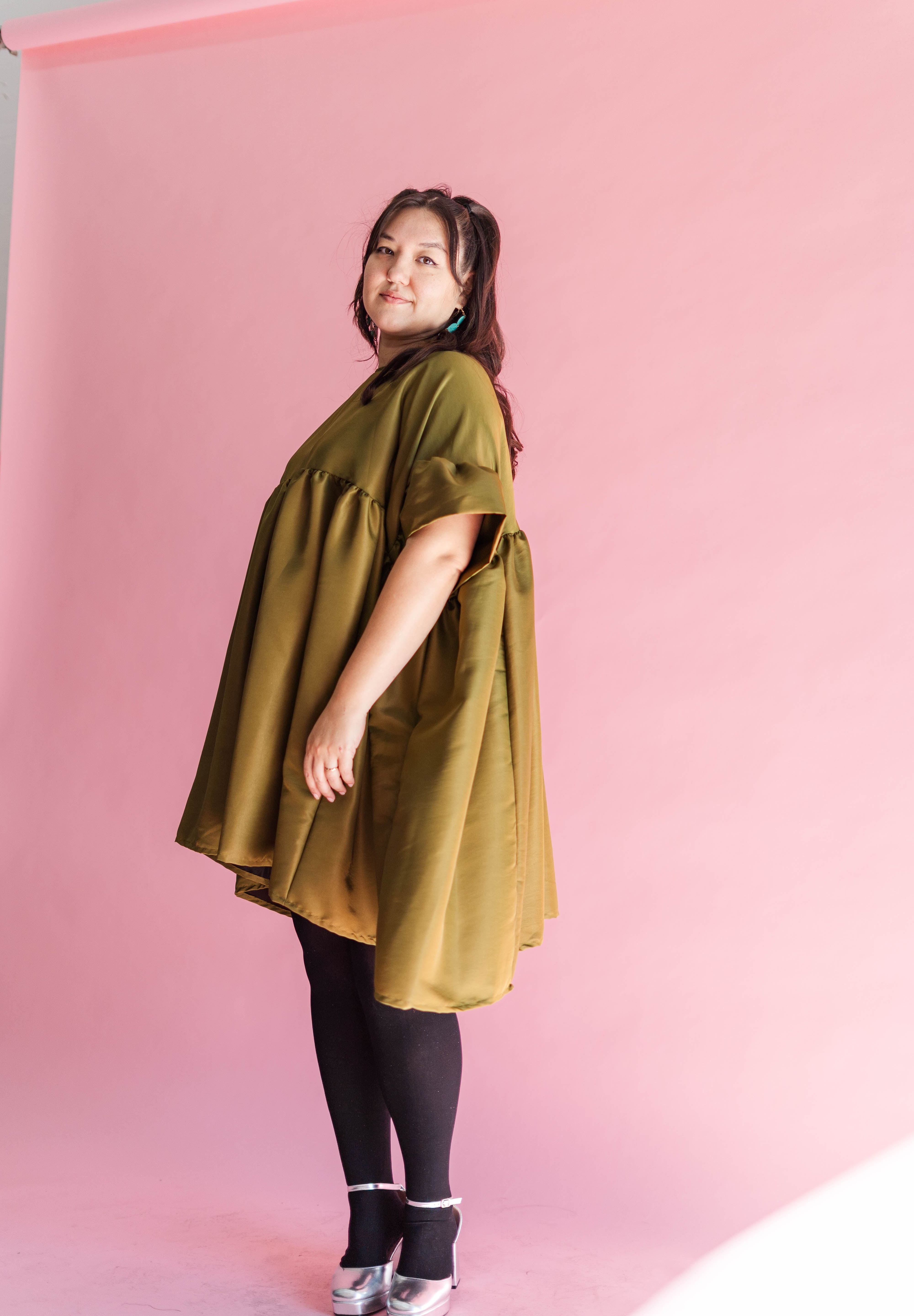 Martini Olive Mini Mushroom Dress