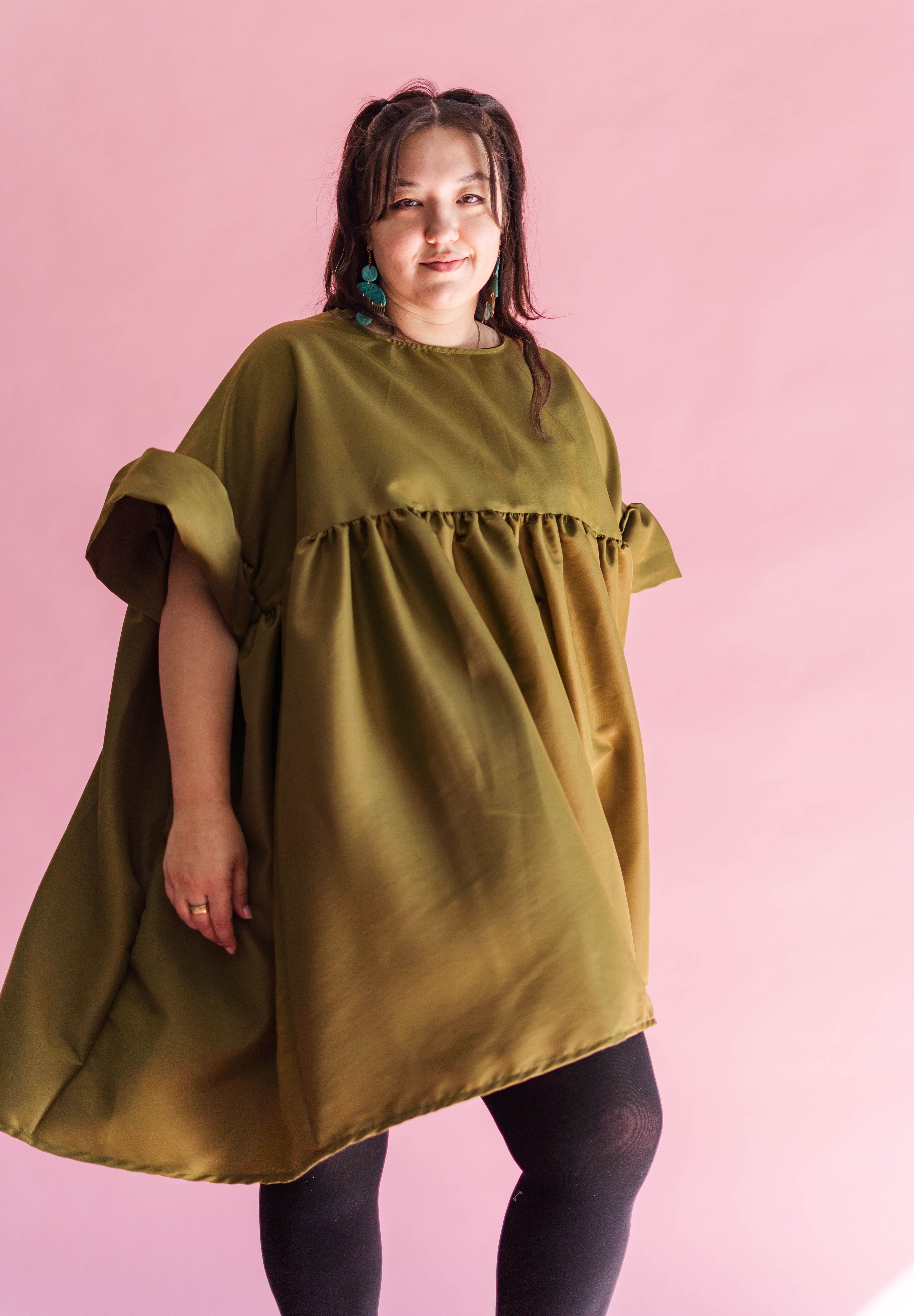 Martini Olive Mini Mushroom Dress