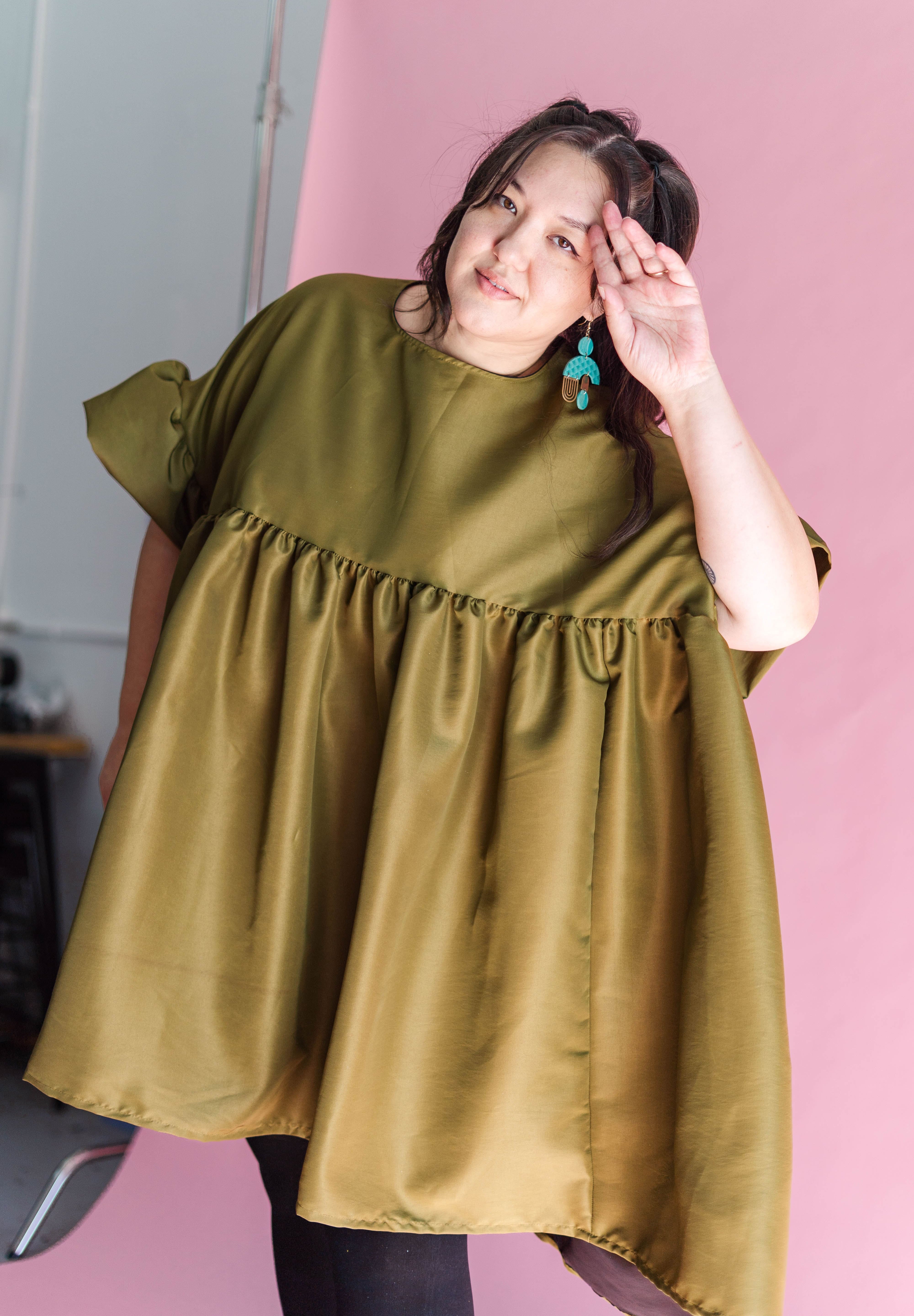 Martini Olive Mini Mushroom Dress