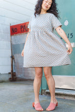 Everyday Dress in Blue Floral Check (RTS)