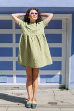 Everyday Dress in Green Floral Check (RTS)