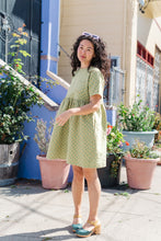 Everyday Dress in Green Floral Check (RTS)