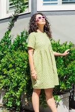 Everyday Dress in Green Floral Check (RTS)