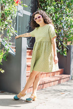 Everyday Dress in Green Floral Check (RTS)