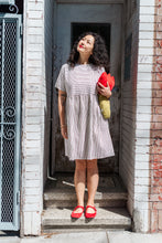 Everyday Dress in Striped Linen (RTS)