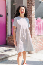 Everyday Dress in Striped Linen (RTS)