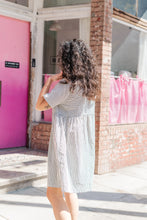 Everyday Dress in Striped Linen (RTS)