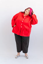 Heart Chore Jacket in Red Twill (RTS)