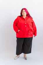 Heart Chore Jacket in Red Twill (RTS)