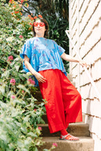 Mid Easy Pant in Cherry Linen (RTS)