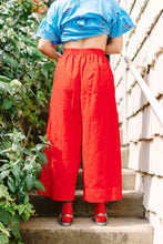 Mid Easy Pant in Cherry Linen (RTS)