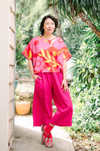Mid Easy Pant in Hot Pink Linen (RTS)